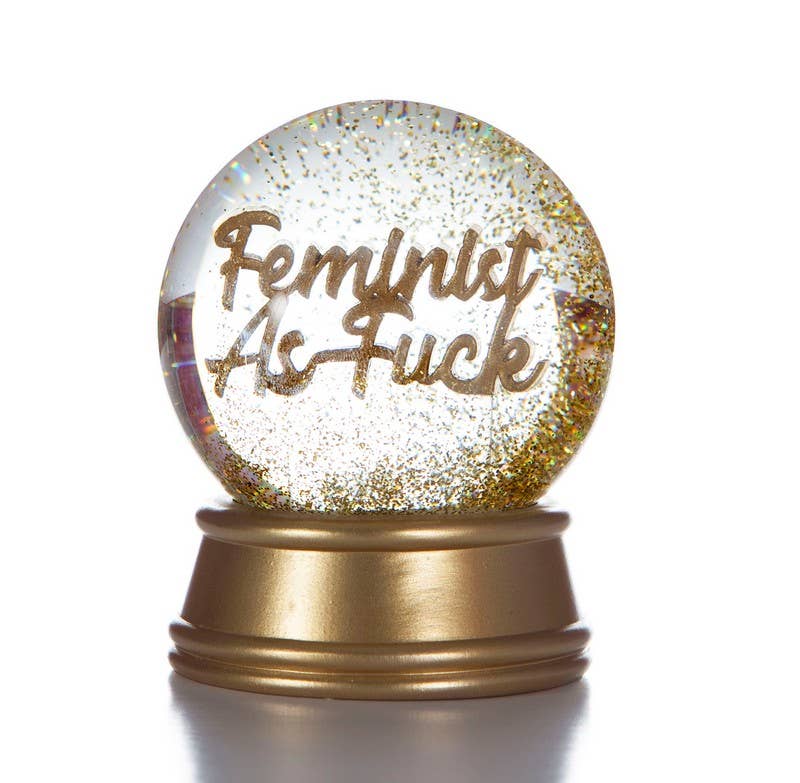 Feminist as F*CK Snow Globe – A Bold Celebration of Girl Power