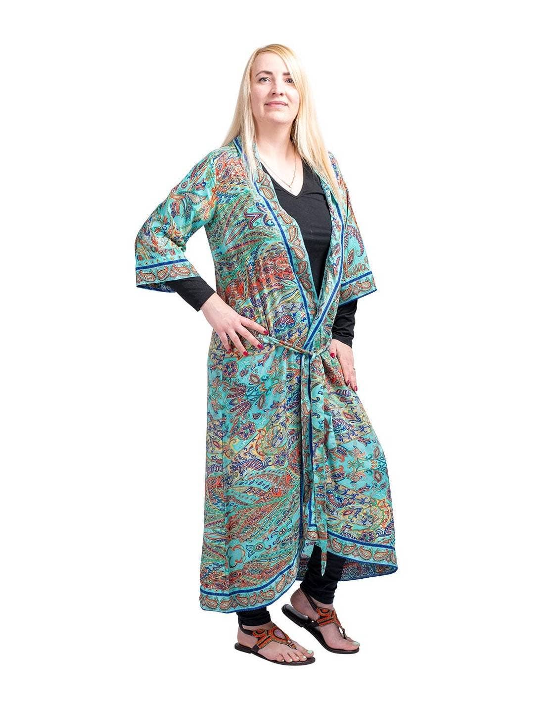 Silk Bohemian Kimono: The Essence of Effortless Elegance