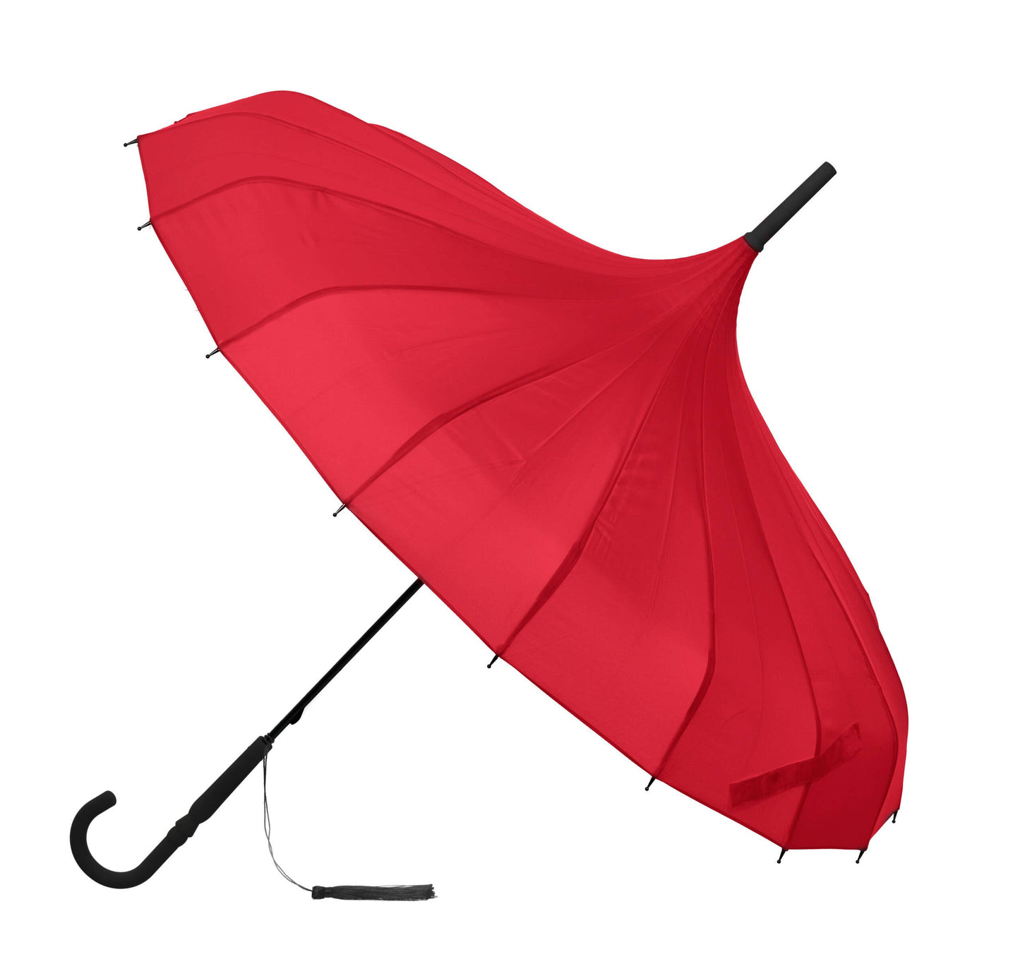 Soake Boutique Classic Pagoda Umbrella: Bold Elegance in Red