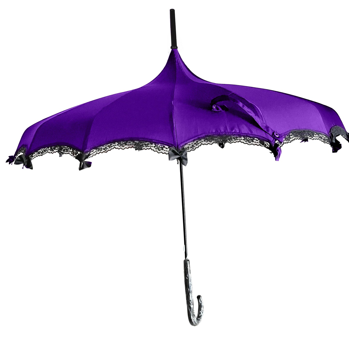 Boutique Pagoda Umbrella with Lace and Bows by Soake: Timeless Elegance