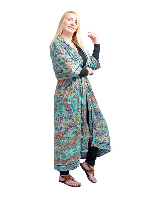 Silk Bohemian Kimono: The Essence of Effortless Elegance