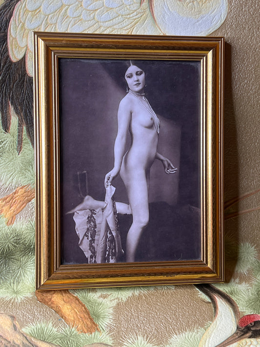 Elegant Twenties Nude Woman Posing