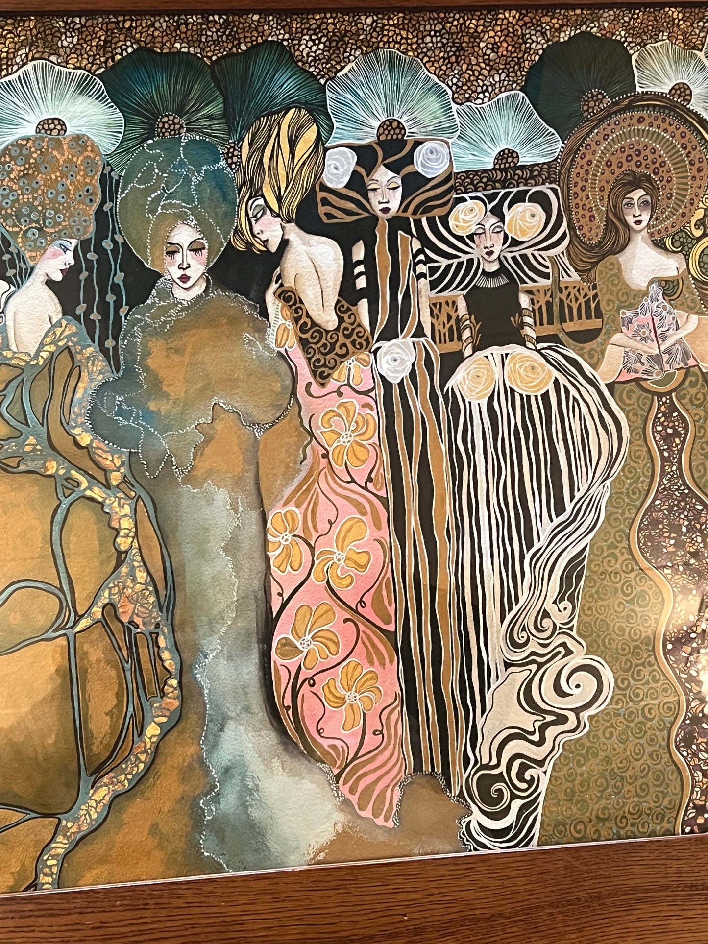 The Sisterhood of Muses  –  A Leyla Salm Original Painting