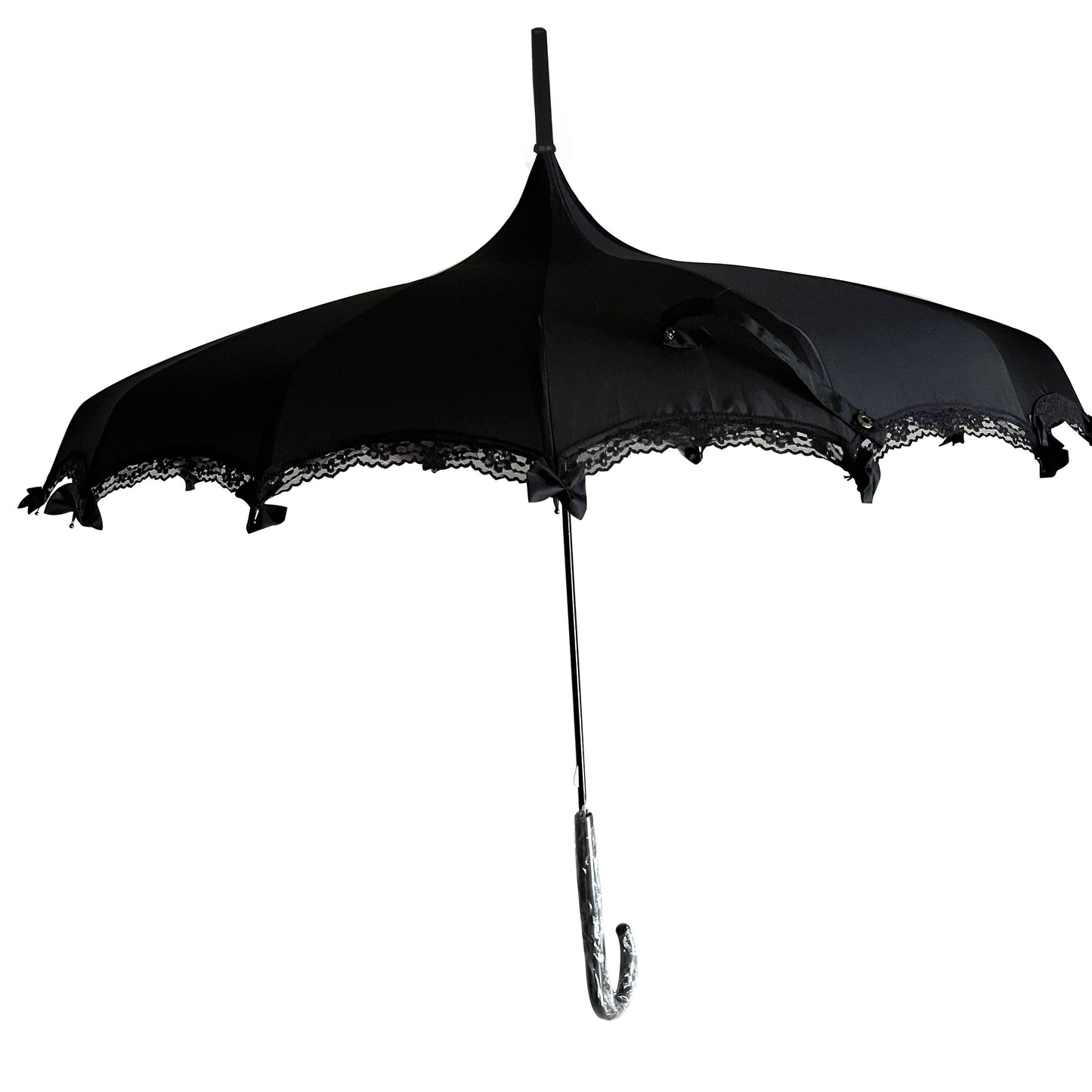 Boutique Pagoda Umbrella with Lace and Bows by Soake: Timeless Elegance