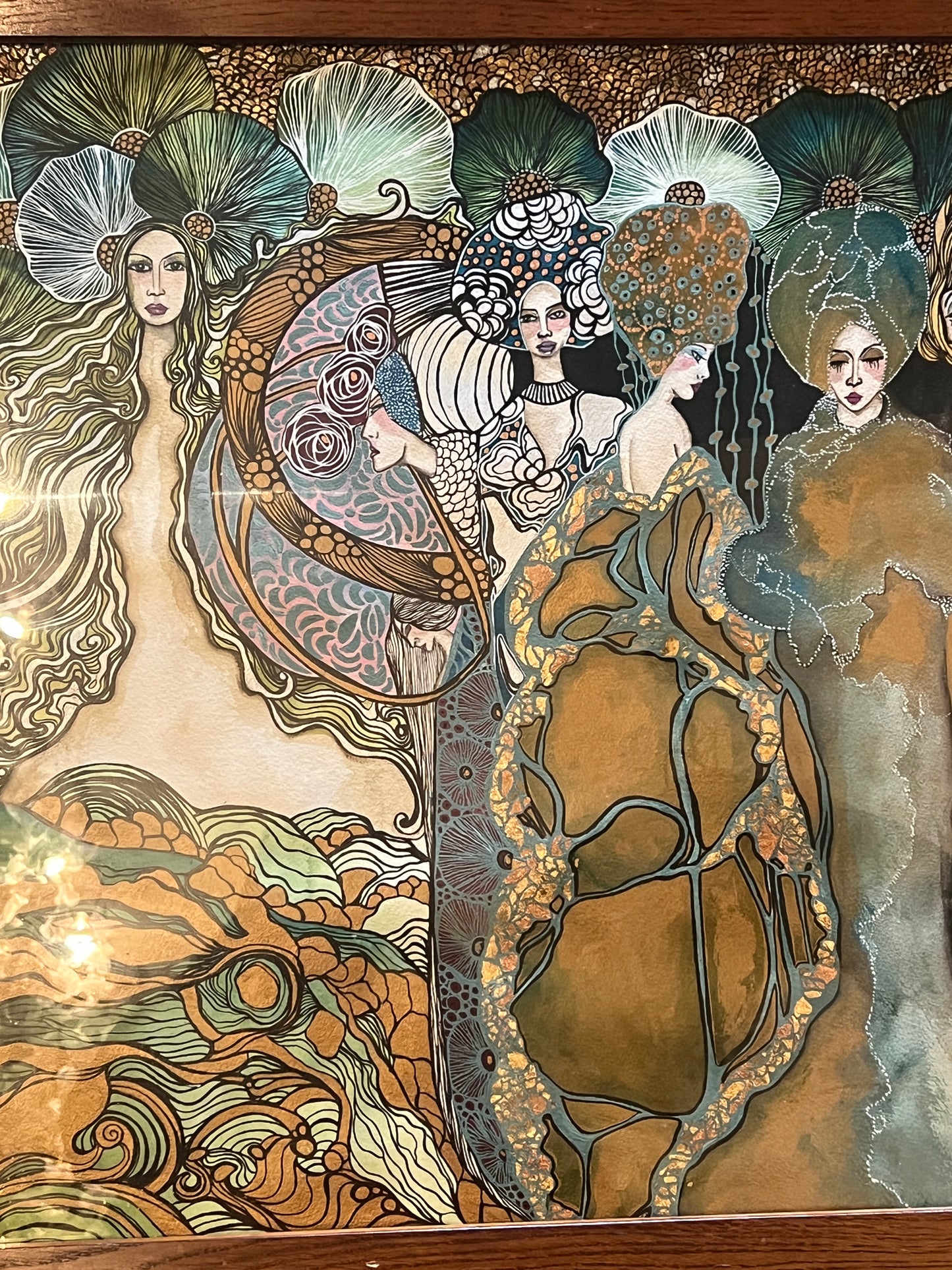 The Sisterhood of Muses  –  A Leyla Salm Original Painting