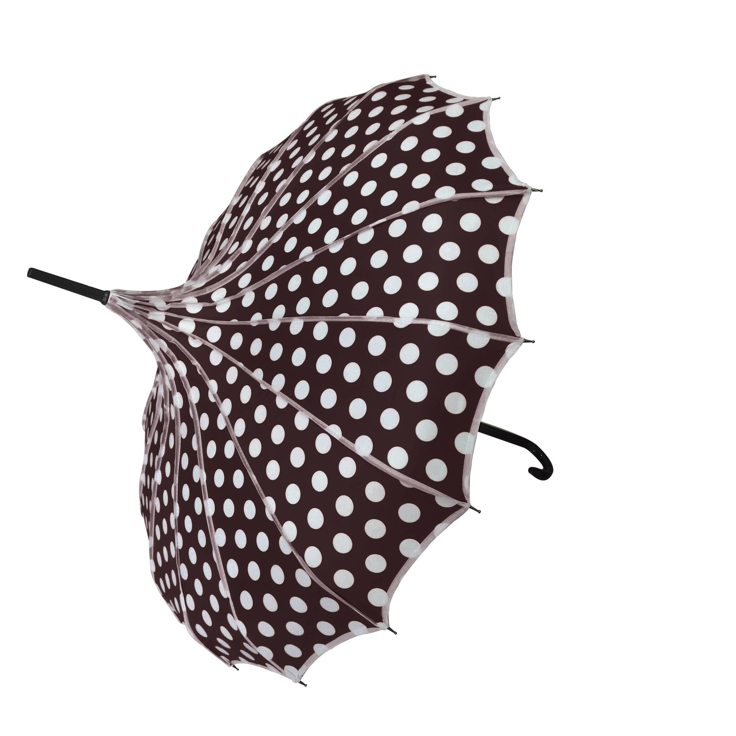 Soake Polka Dot Pagoda Umbrella: Chic Protection for All Weather