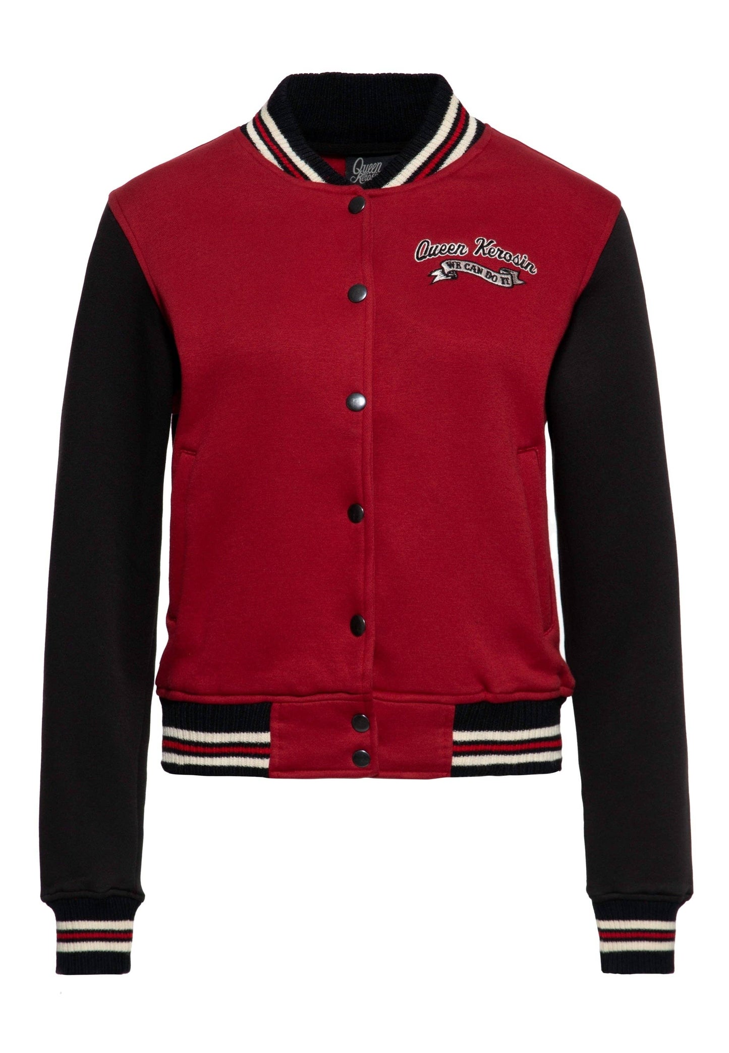 Queen Kerosin College Jacket – ‘We Can Do It!’ Empowerment in Vintage Varsity Style