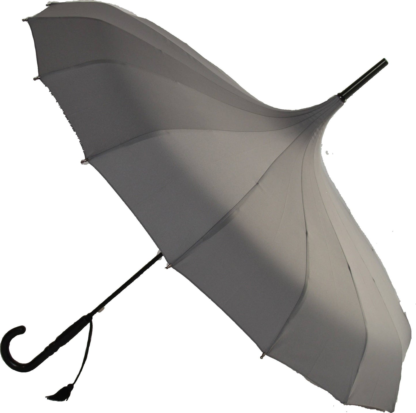 Soake Boutique Classic Pagoda Umbrella: Subtle Elegance in Grey