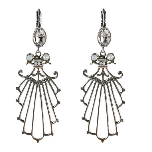 Tania Earrings with Swarovski: A Radiant Fusion of Elegance and Sparkle