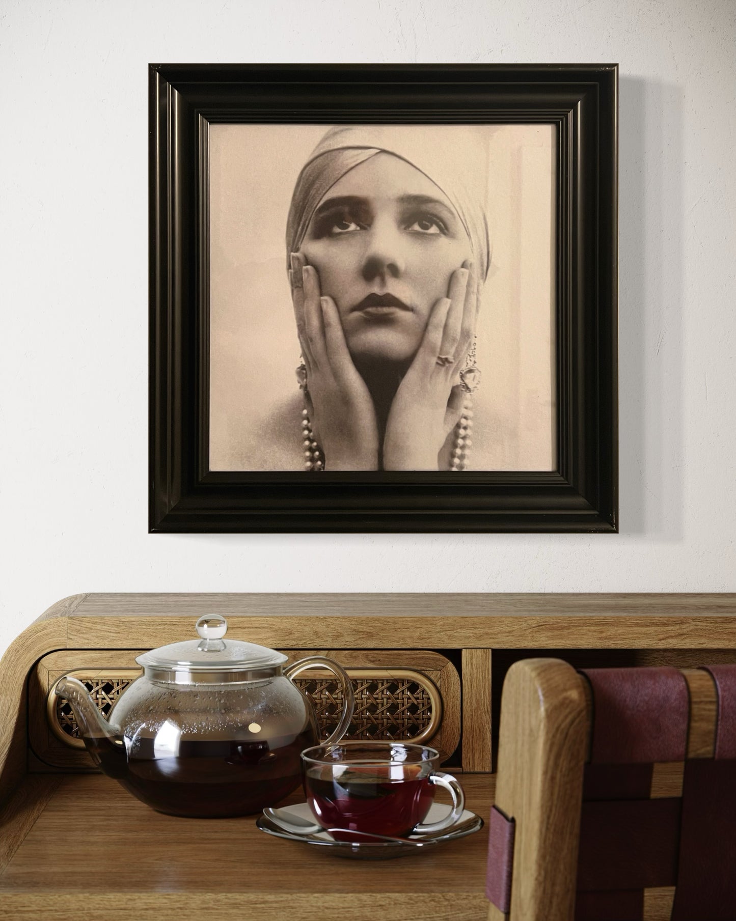 "Gaze of the Flapper" – Timeless Grace and Captivating Elegance