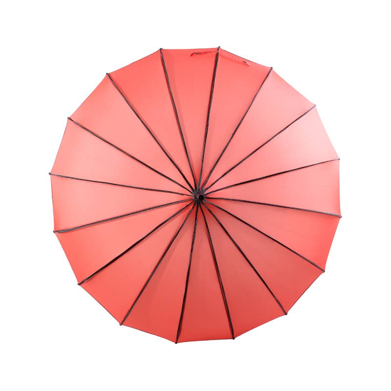 Soake "Ribbed Pagoda" Umbrella: Timeless Elegance with Vintage Charm