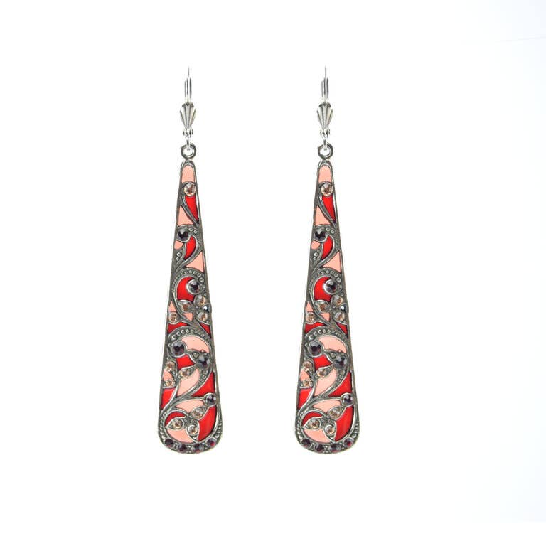 Timeless Silver-Plated Brass Earrings: A Dance of Light and Colour