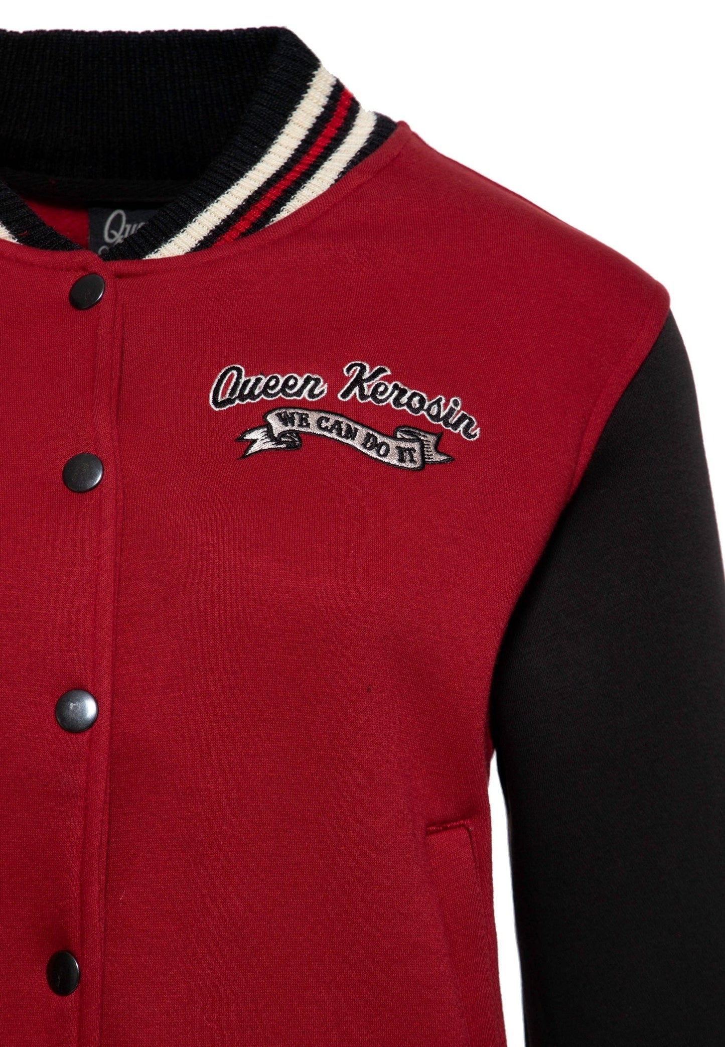 Queen Kerosin College Jacket – ‘We Can Do It!’ Empowerment in Vintage Varsity Style