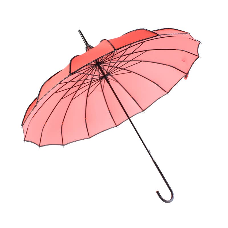 Soake "Ribbed Pagoda" Umbrella: Timeless Elegance with Vintage Charm