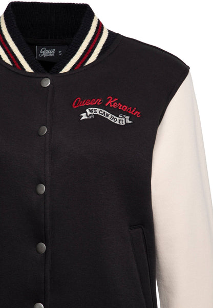 Queen Kerosin College Jacket – ‘We Can Do It!’ Empowerment in Vintage Varsity Style