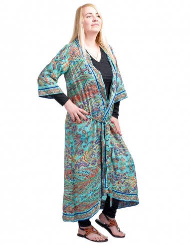 Silk Bohemian Kimono: The Essence of Effortless Elegance