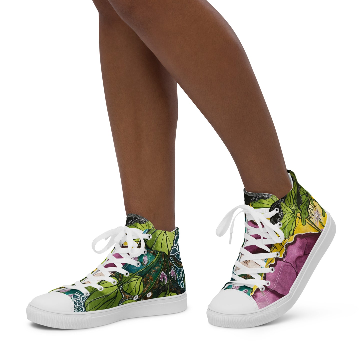 High top canvas shoes by Leyla Salm